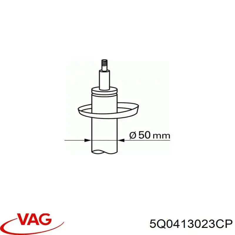Купити 5Q0413023CP VAG Амортизатор передньої підвіски