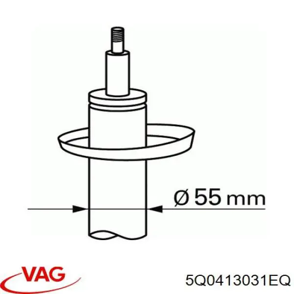 Купити 5Q0413031EQ VAG Амортизатор передньої підвіски
