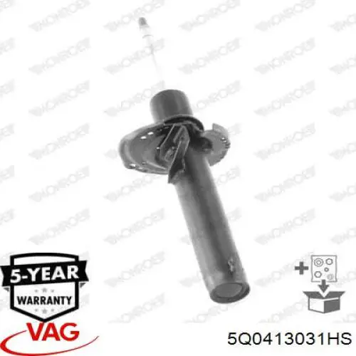 Стойка амортизатора передняя VAG 5Q0413031HS ціна, від 69.98 USD