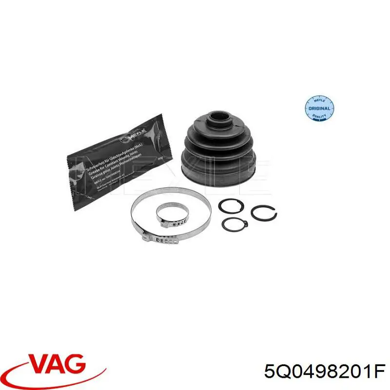 Пильник гранати внутрішній, передній півосі VAG 5Q0498201F ціна, від 23.26 USD