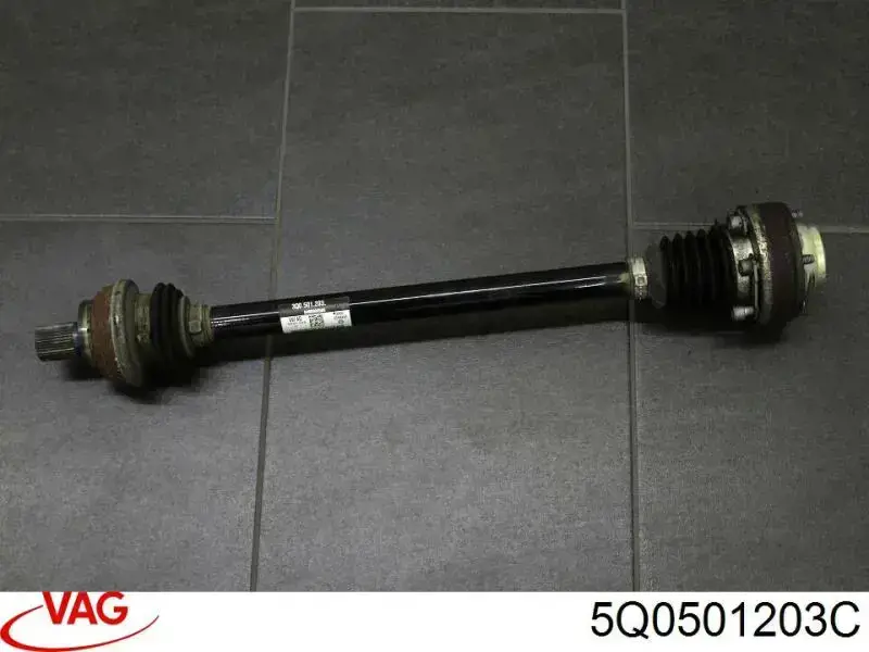 Піввісь задня, ліва VAG 5Q0501203C