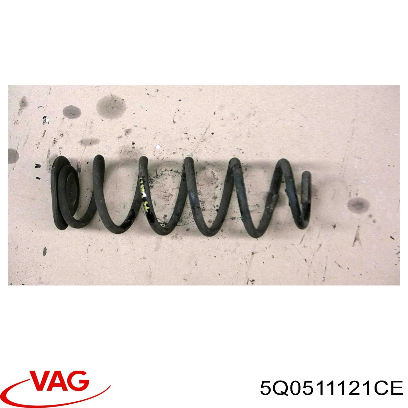 5Q0511121CE VAG Пружина підвіски задня