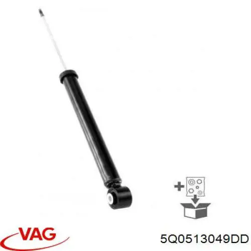 Амортизатор задній 5Q0513049DD VAG