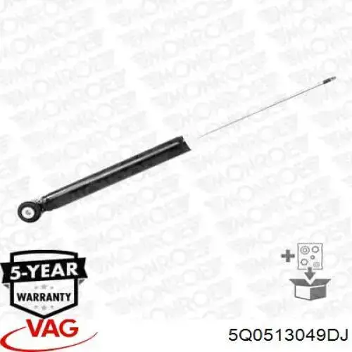 Амортизатор задній VAG 5Q0513049DJ ціна, від 34.46 USD