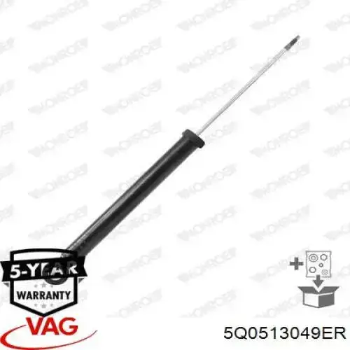 Амортизатор задній VAG 5Q0513049ER ціна, від 42.78 USD