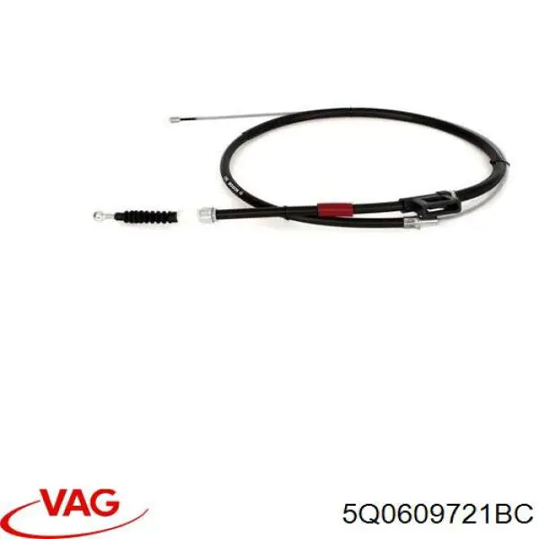 Трос ручного гальма задній, правий/лівий VAG 5Q0609721BC ціна, від 12.67 USD