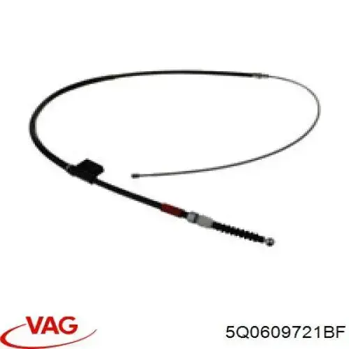 Трос ручного гальма задній, правий/лівий VAG 5Q0609721BF ціна, від 12.60 USD
