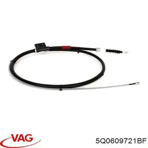 Купити 5Q0609721BF VAG Трос ручного гальма задній, правий/лівий