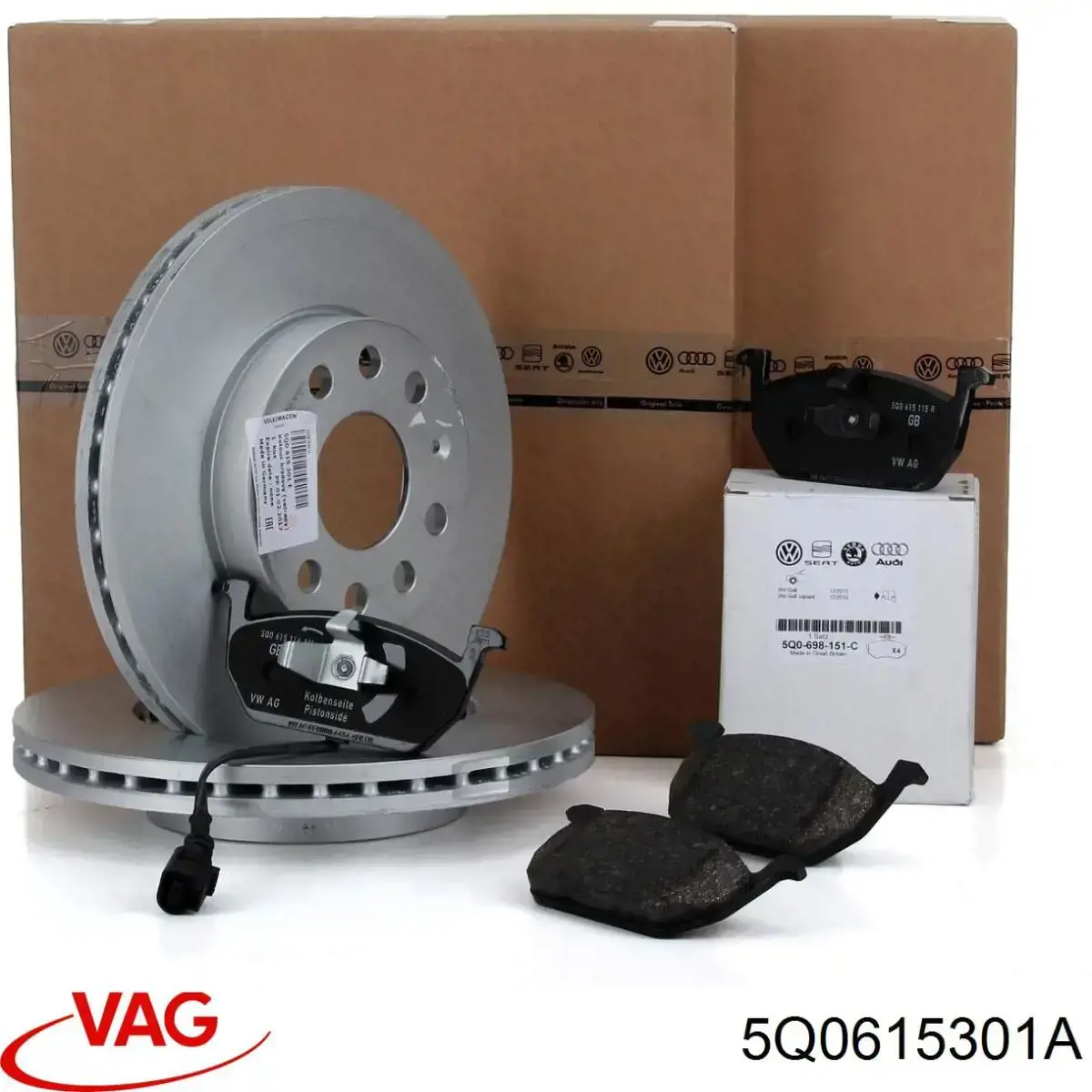 Диск переднього гальма VAG 5Q0615301A ціна, від 35.99 USD