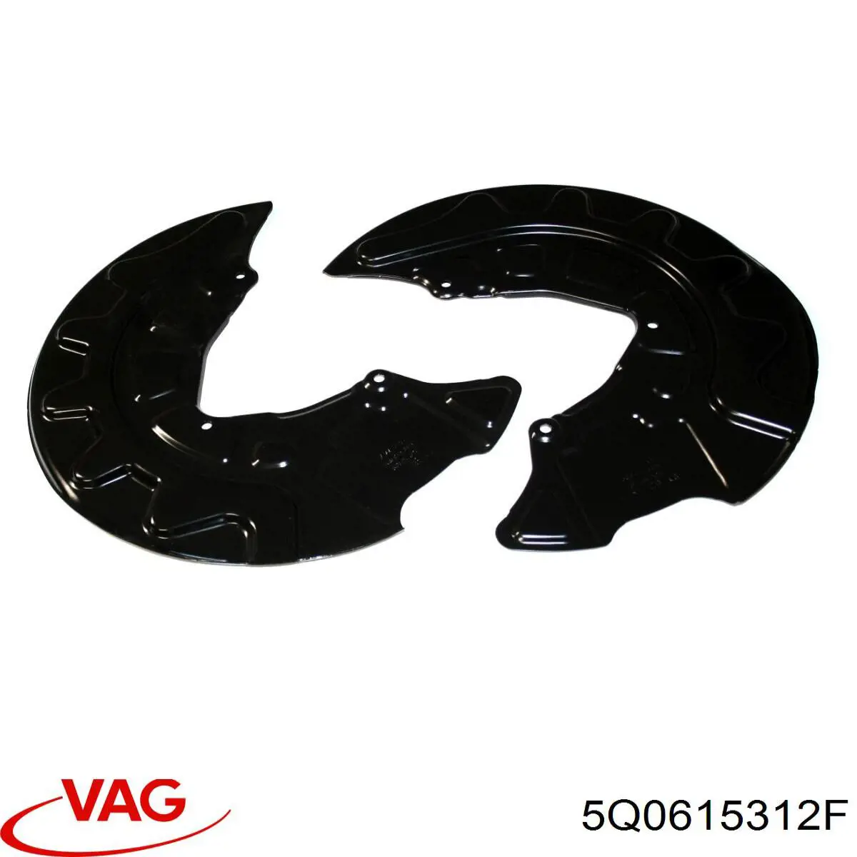 5Q0615312F VAG захист гальмівного диска, переднього, правого