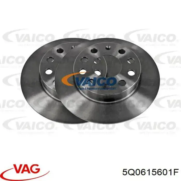 Купити 5Q0615601F VAG Диск заднього гальма