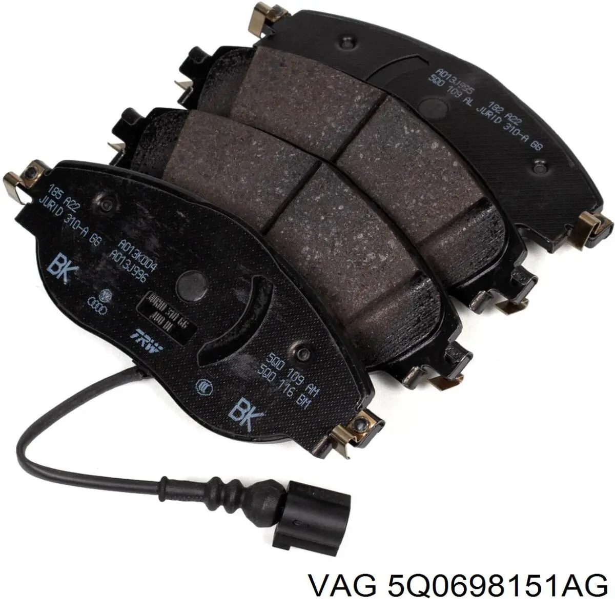 Гальмівні колодки VAG 5Q0698151AG ціна, від 272.10 USD