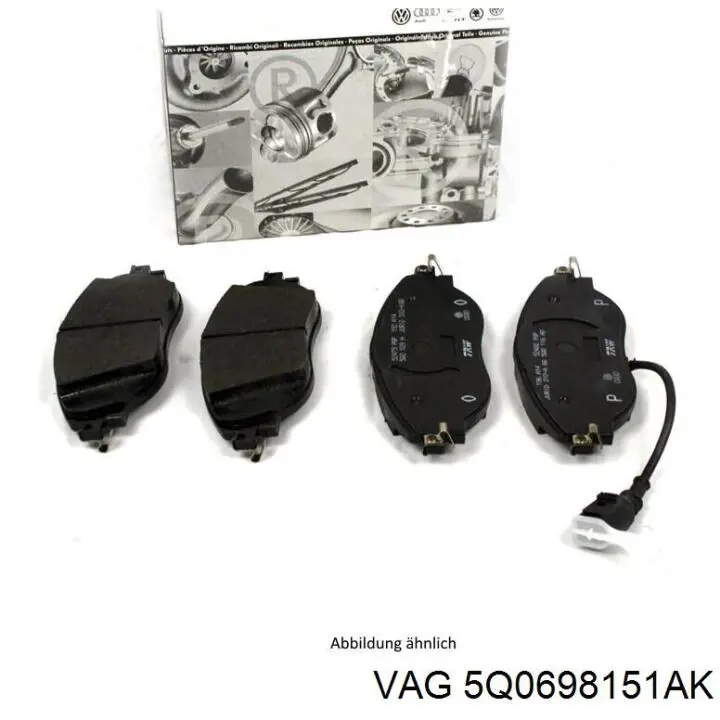 Гальмівні колодки VAG 5Q0698151AK ціна, від 36.72 USD
