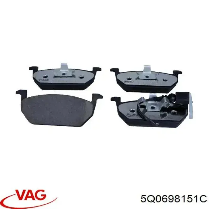 5Q0698151C VAG Передні гальмівні колодки