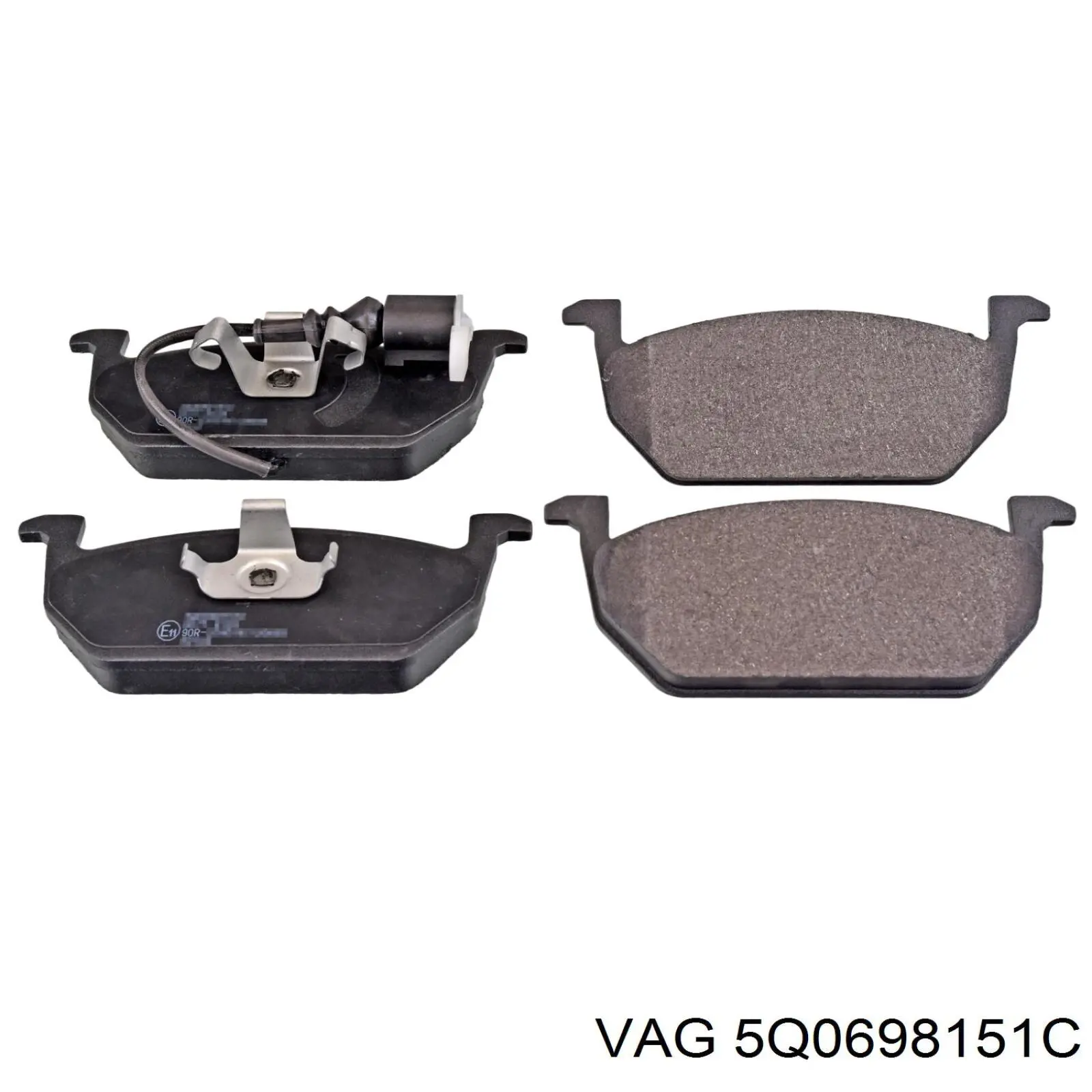 Гальмівні колодки VAG 5Q0698151C ціна, від 76.28 USD