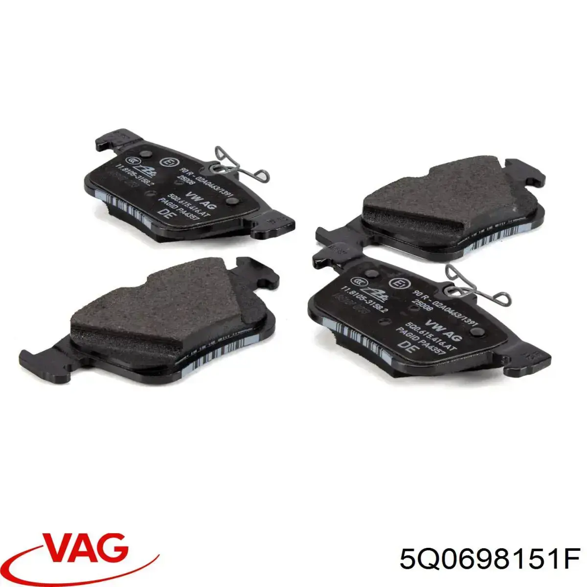 5Q0698151F VAG Передні гальмівні колодки