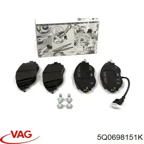 Гальмівні колодки VAG 5Q0698151K ціна, від 50.18 USD