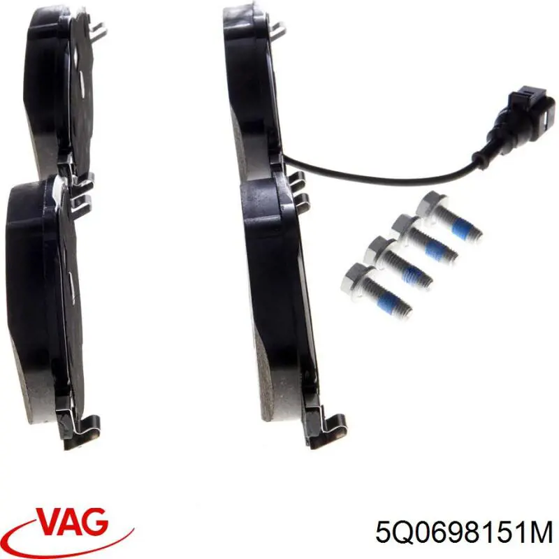 Гальмівні колодки VAG 5Q0698151M ціна, від 48.14 USD