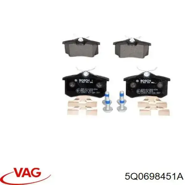 Задні гальмівні колодки VAG 5Q0698451A ціна, від 19.31 USD