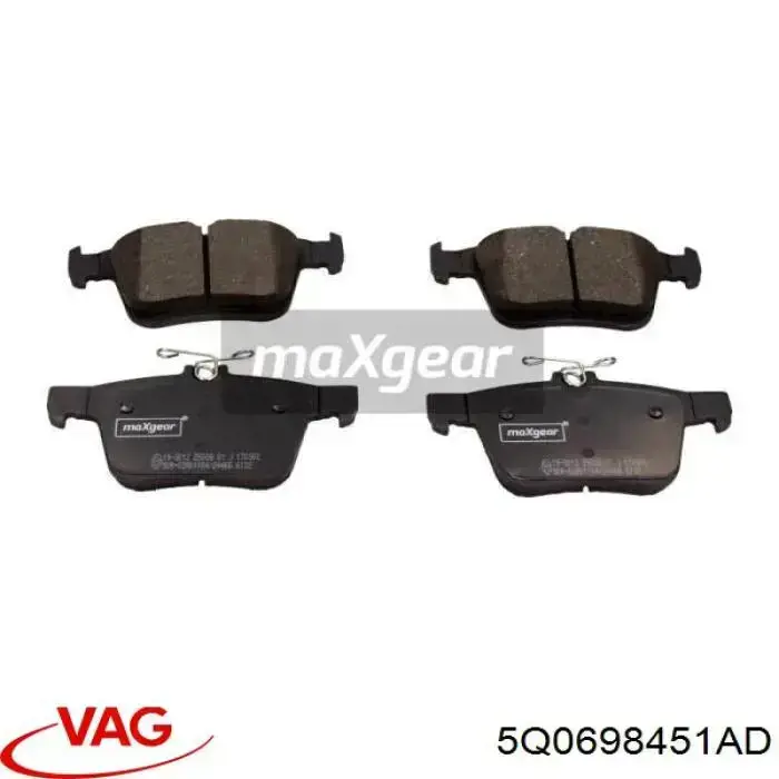 Купити 5Q0698451AD VAG Задні колодки