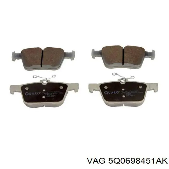 Задні гальмівні колодки 5Q0698451AK VAG