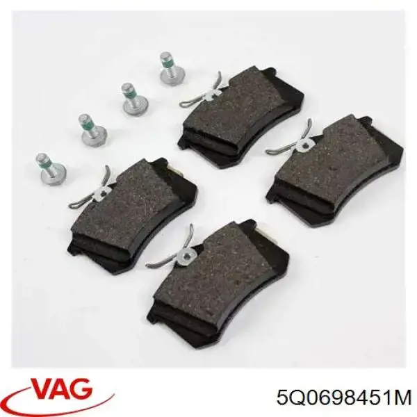 Задні гальмівні колодки VAG 5Q0698451M ціна, від 13.97 USD