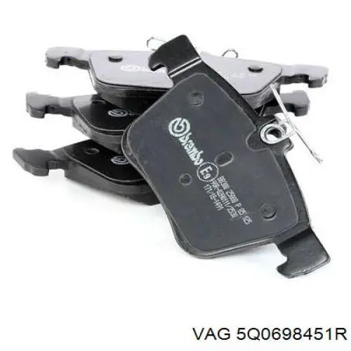 Задні гальмівні колодки VAG 5Q0698451R ціна, від 25.40 USD