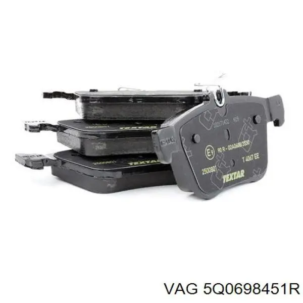 Задні гальмівні колодки 5Q0698451R VAG