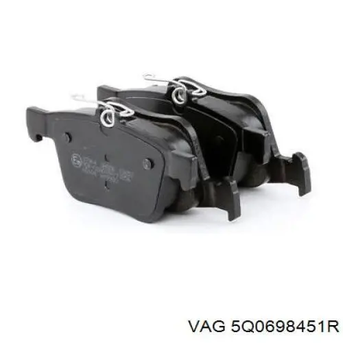 5Q0698451R VAG Колодки гальмівні задні, дискові