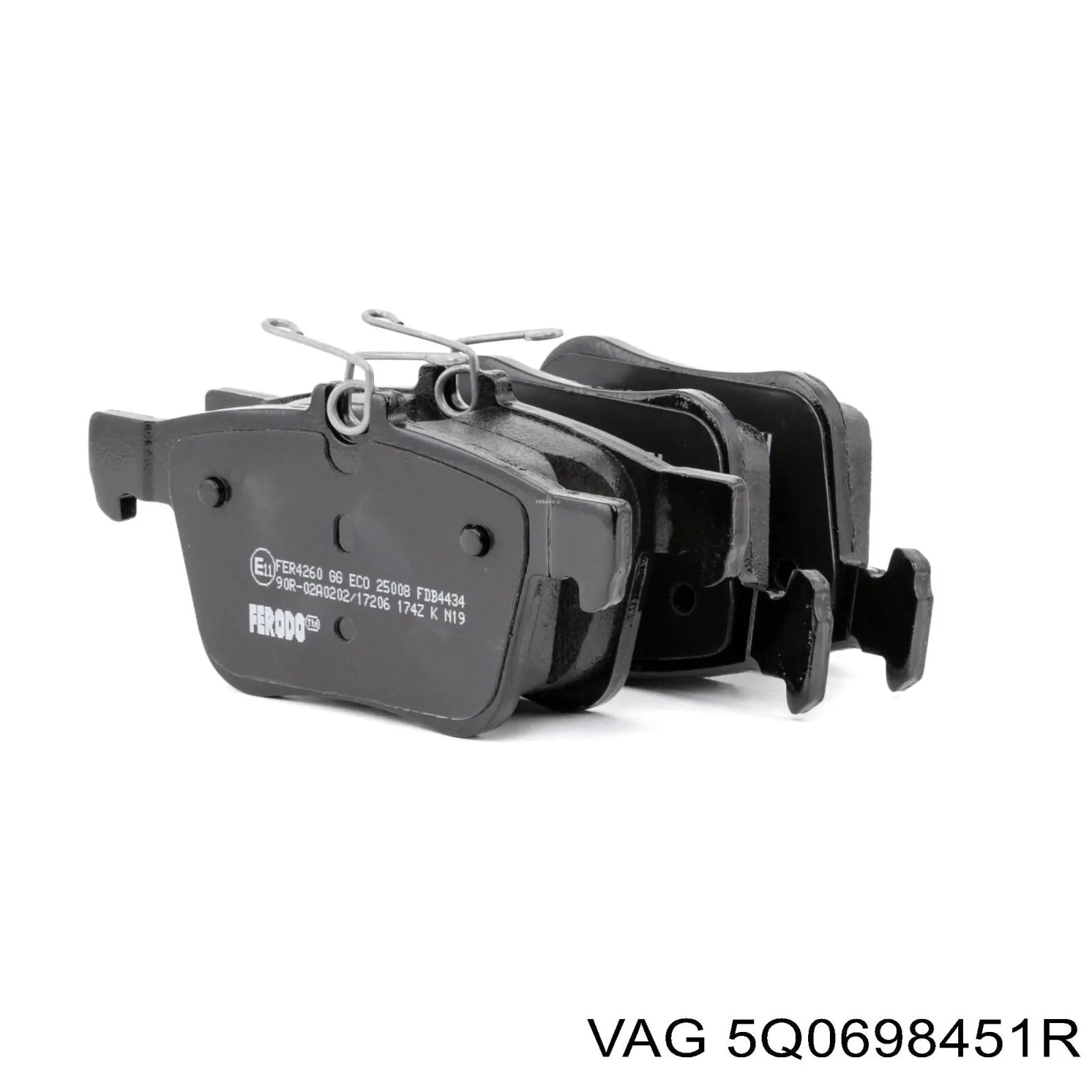 Купити 5Q0698451R VAG Задні колодки