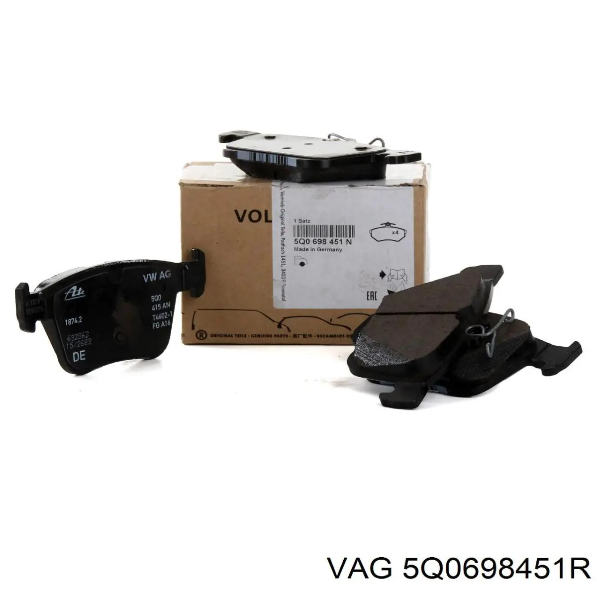 Купити 5Q0698451R VAG Задні колодки