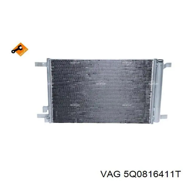 Радіатор охолодження кондиціонера VAG 5Q0816411T