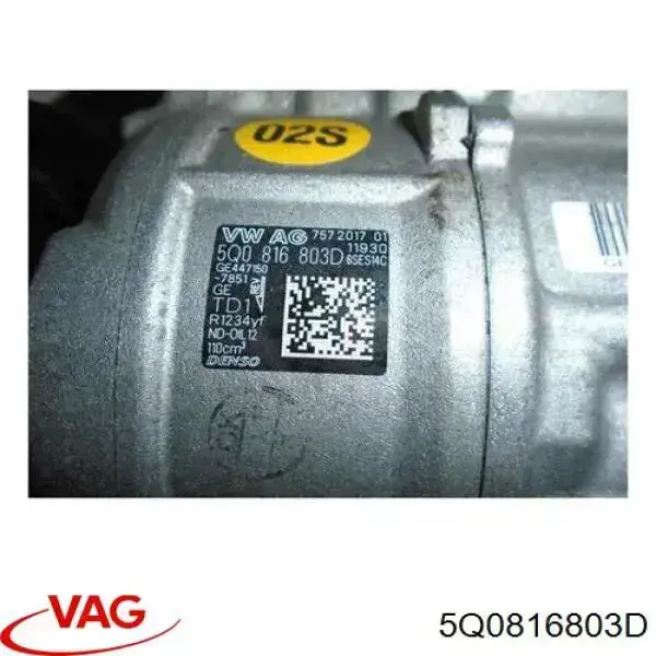Купити 5Q0816803D VAG Компресор кліматичної установки