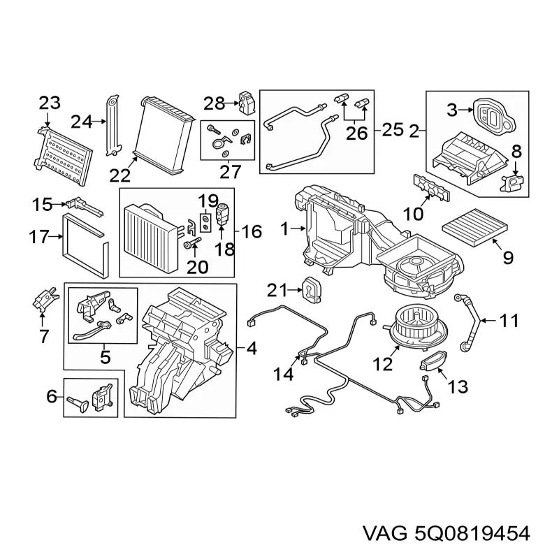 Купити 5Q0819454 VAG 