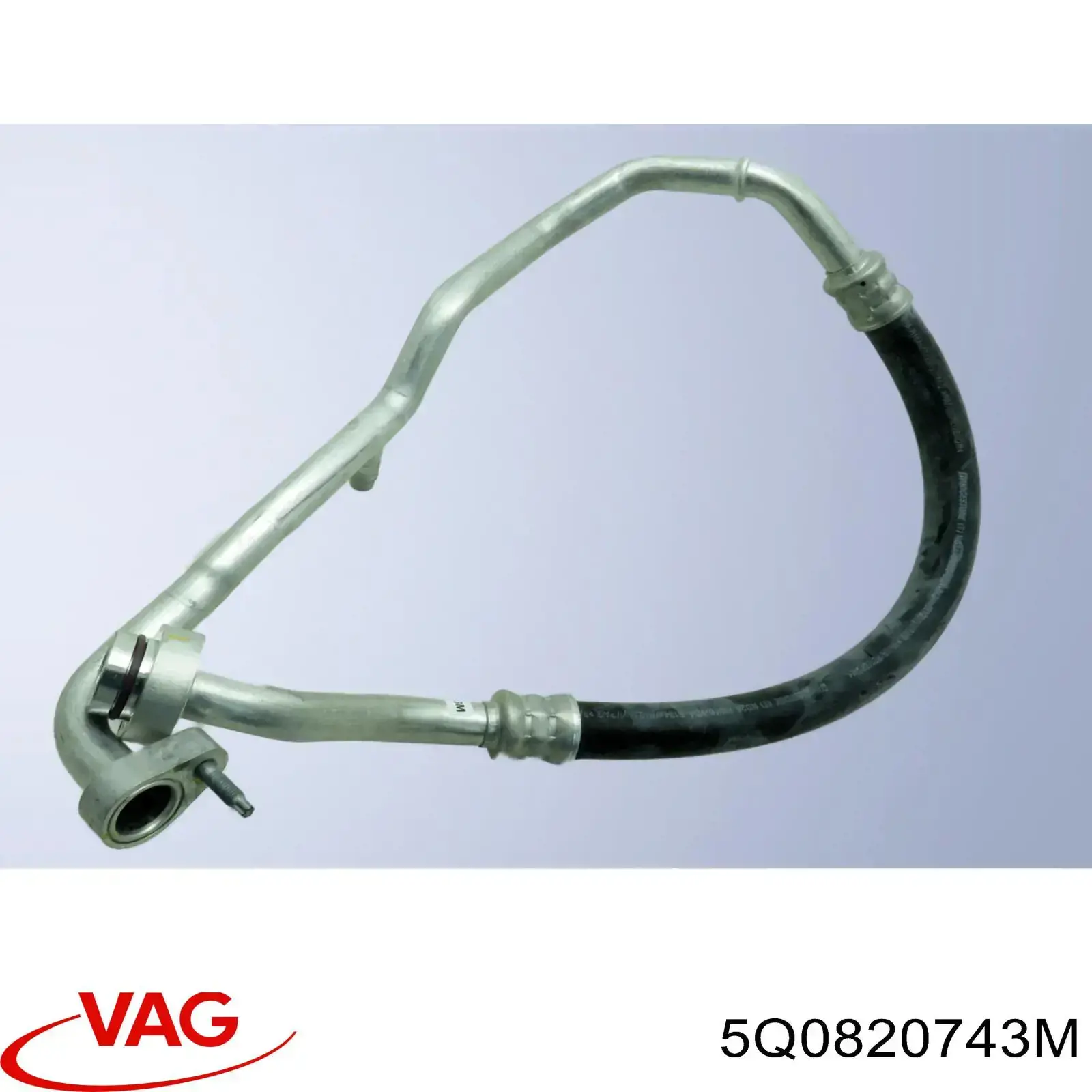 5Q0820743M VAG Шланг кондиціонера, від заднього випарювача до компресора