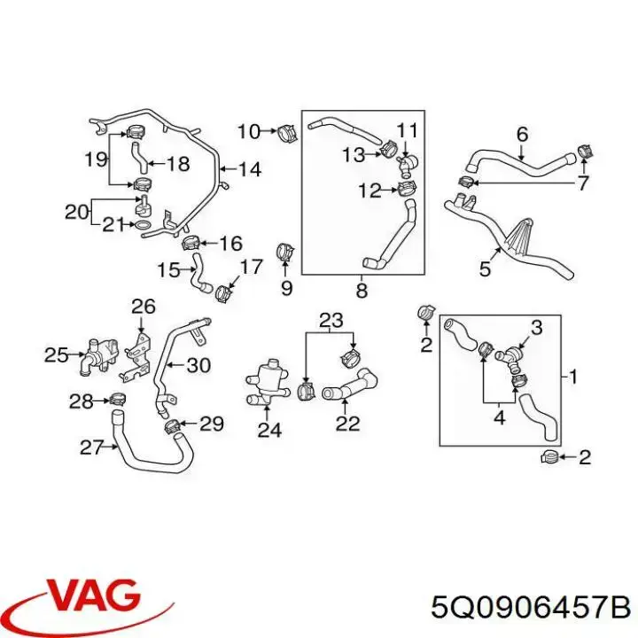  VAG 5Q0906457B