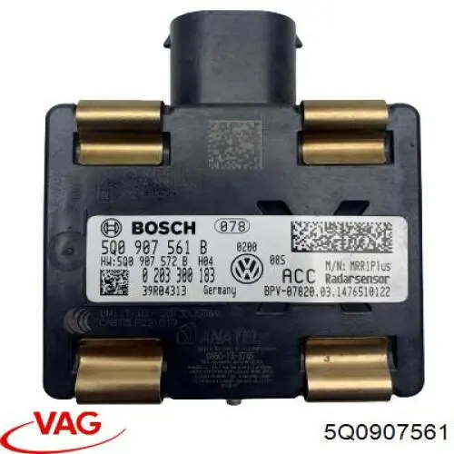 Радарний датчик дистанції VAG 5Q0907561 ціна, від 178.30 USD