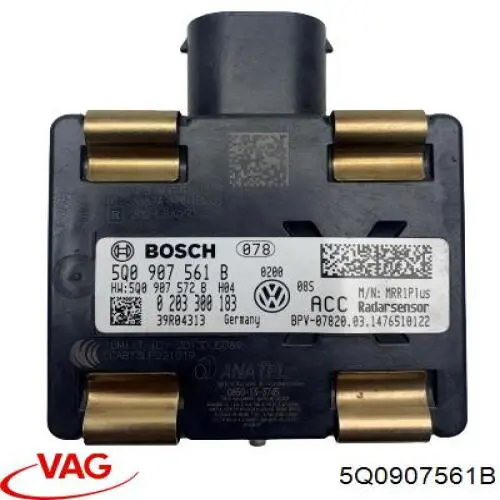 5Q0907561B VAG Радарний датчик дистанції