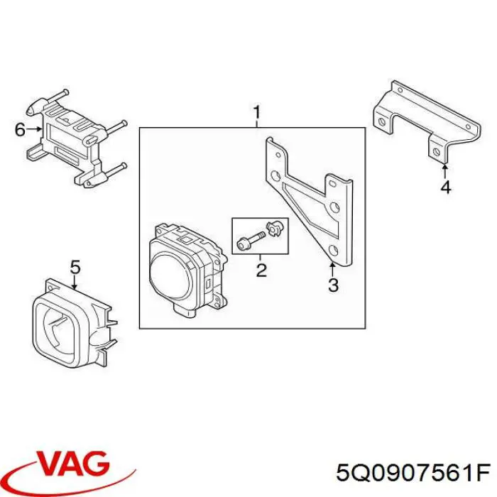 Купити 5Q0907561F VAG Блок керування круїз-контролем