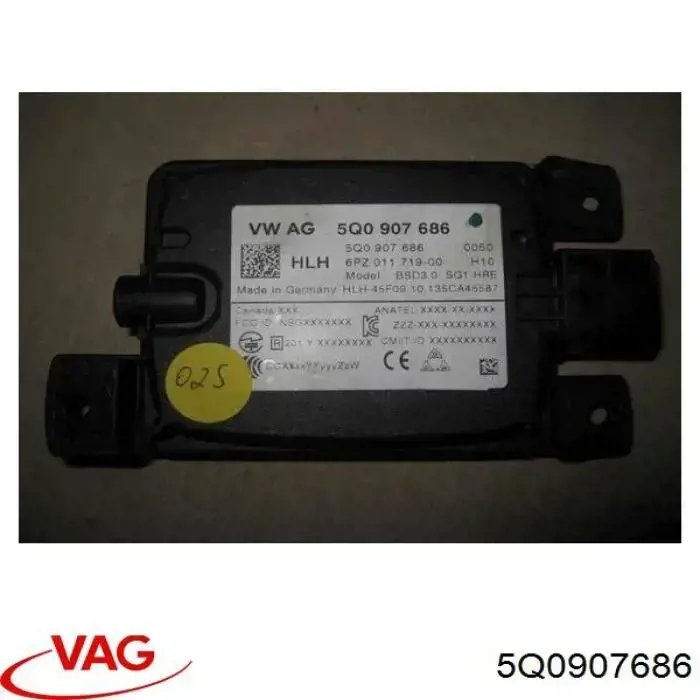5Q0907686 VAG Датчик контролю мертвої зони, задній