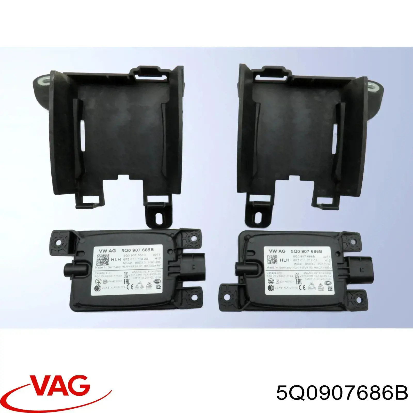 Датчик контролю мертвої зони, задній 5Q0907686B VAG
