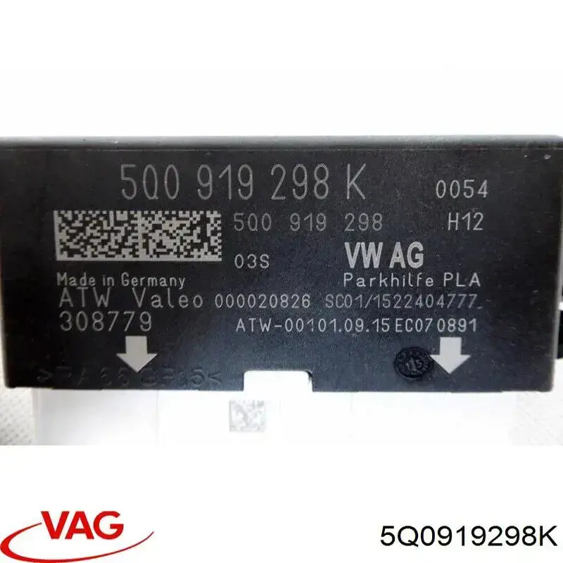 Модуль керування (ЕБУ) парктроніком VAG 5Q0919298K ціна, від 63.42 USD