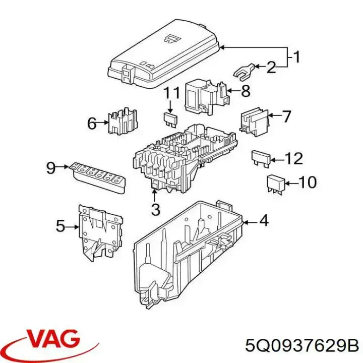 Купити 5Q0937629B VAG 