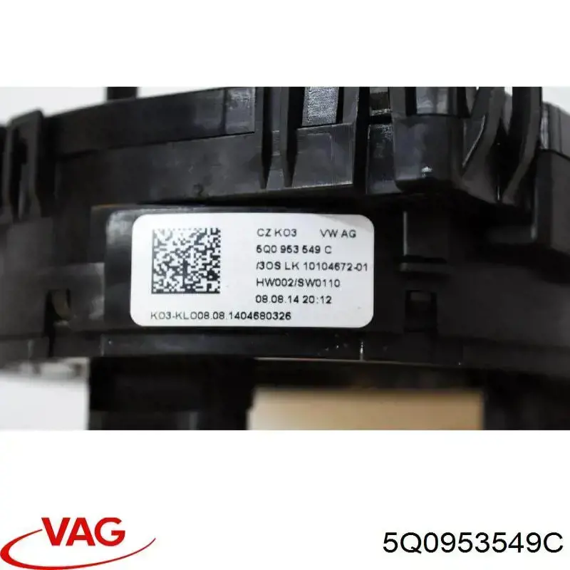 Купити 5Q0953549C VAG Контактне кільце подушки безпеки