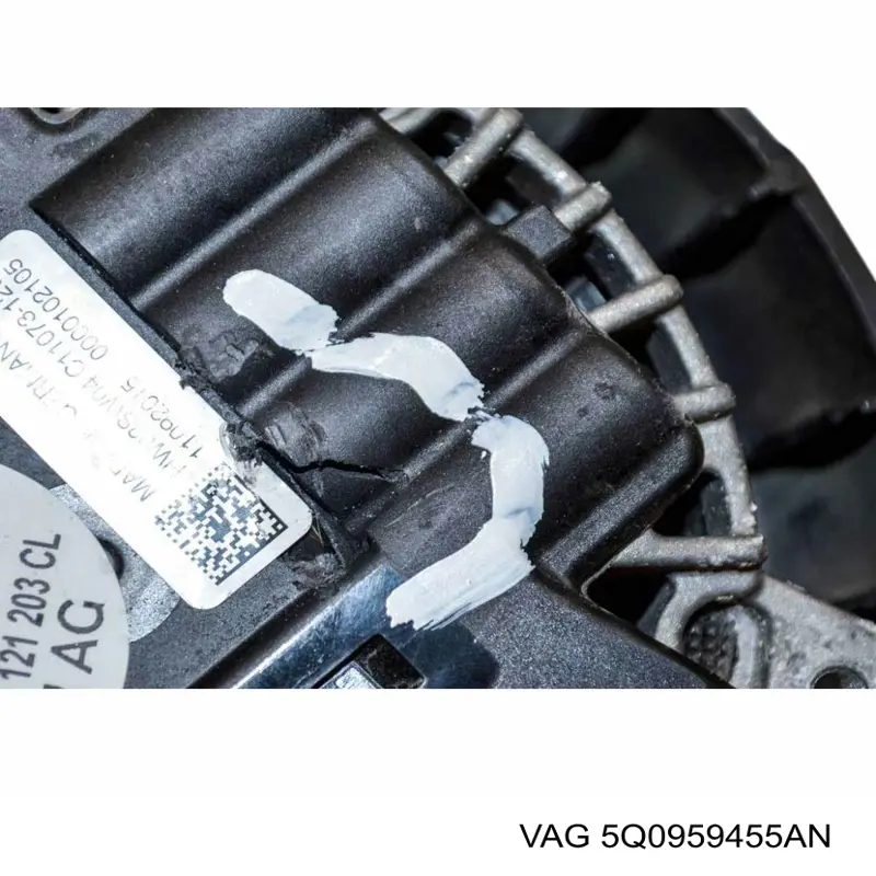 Купити 5Q0959455AN VAG Дифузор радіатора охолодження, в зборі з двигуном і крильчаткою