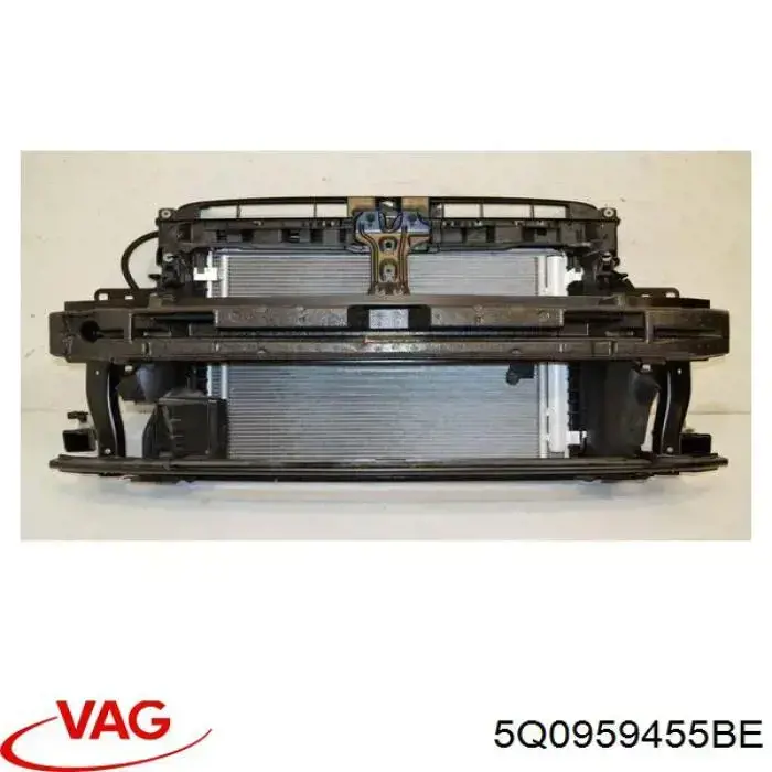 Купити 5Q0959455BE VAG Дифузор радіатора охолодження, в зборі з двигуном і крильчаткою