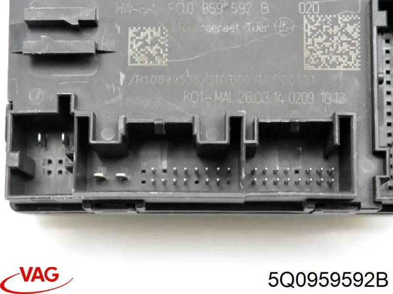 5Q0959592B VAG Блок комфорту передніх дверей