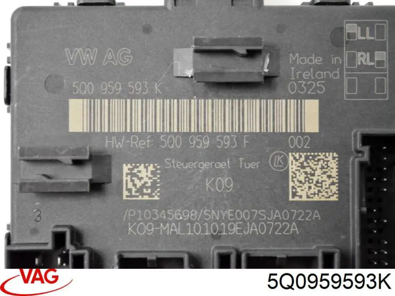 Блок комфорту передніх дверей VAG 5Q0959593K ціна, від 26.72 USD
