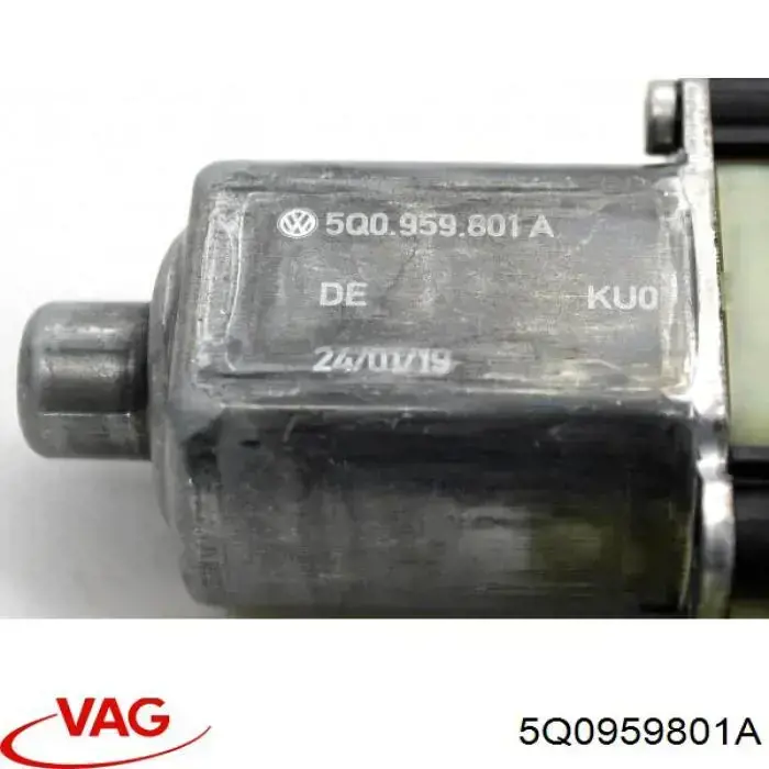 Купити 5Q0959801A VAG Двигун склопідіймача двері передньої, лівої