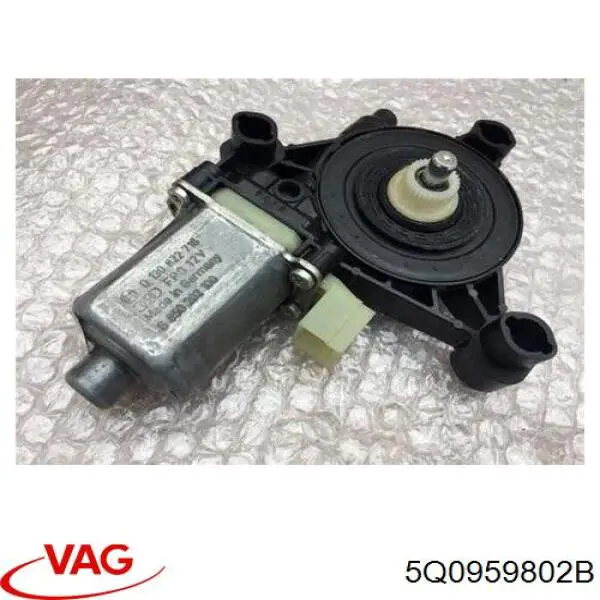 Двигун склопідіймача двері передньої, правої VAG 5Q0959802B
